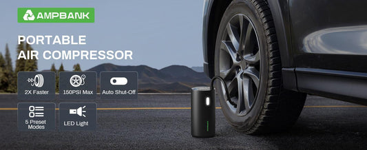 Smart Portable Tire Air Pump For Cars, Motorcycles, Bicycles And Balls With Pressure Gauge And LED Screen For Fast Inflation