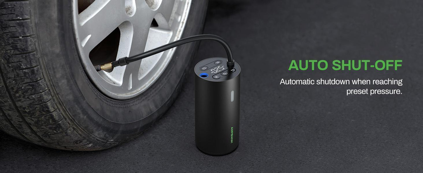 Smart Portable Tire Air Pump For Cars, Motorcycles, Bicycles And Balls With Pressure Gauge And LED Screen For Fast Inflation