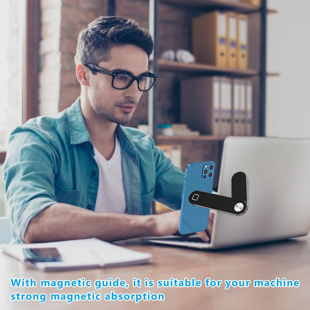 Magnetic Laptop Phone Holder-Foldable Aluminum Expansion Bracket