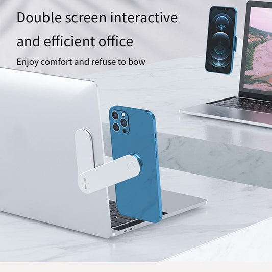 Magnetic Laptop Phone Holder-Foldable Aluminum Expansion Bracket