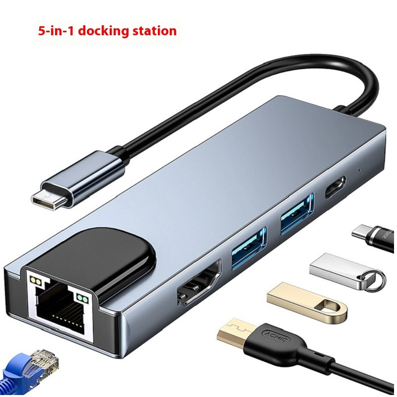 Five-in-one USB Type-C HUB Expansion Dock